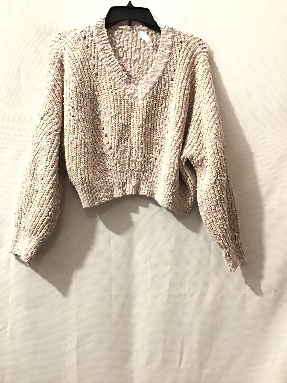 525 Cozy V-Neck Chunky Knit Sweater - Cream
